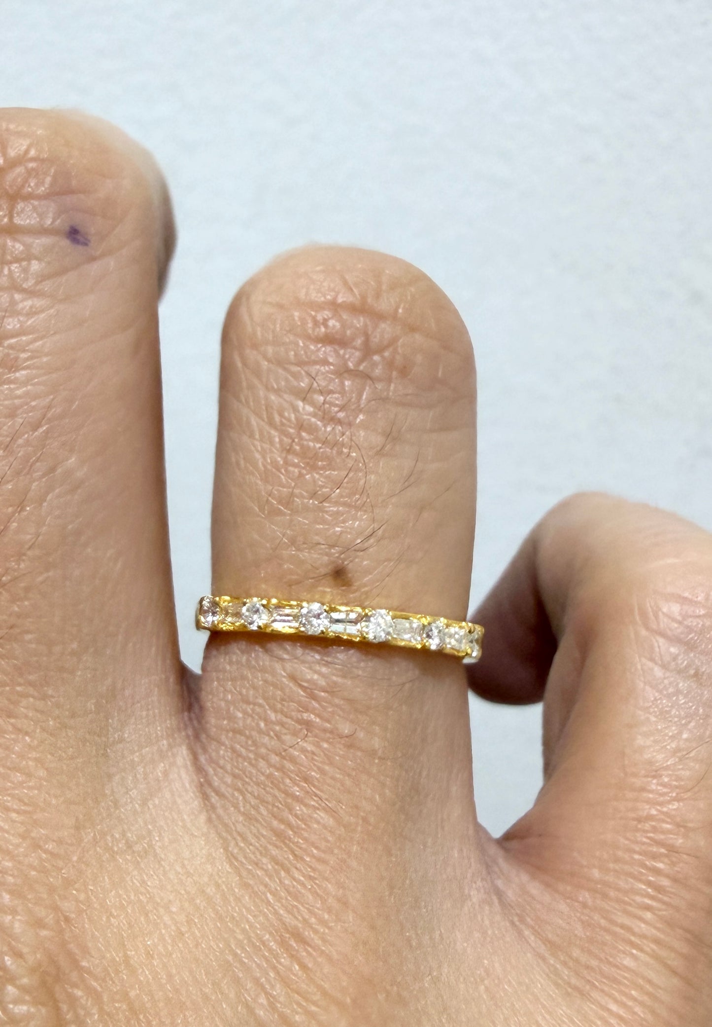 Half Eternity Baguette Ring RG052