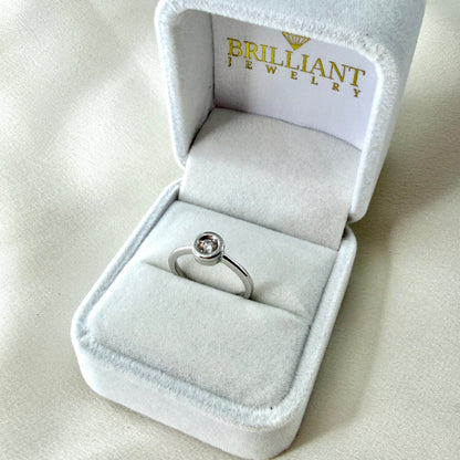 Bezel Setting Engagement Ring ER022