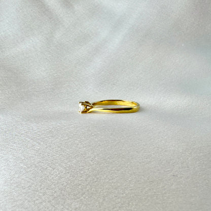 Yellow Gold Lab Grown Diamond Engagement Ring ER021