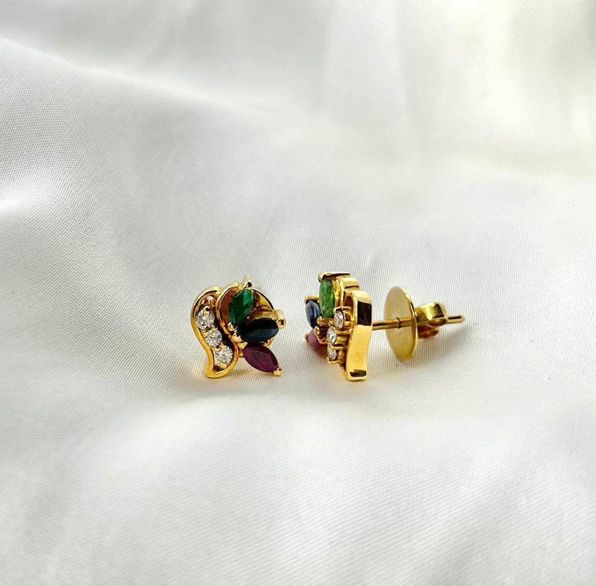 Multi Color Birthstones Earrings ER-040