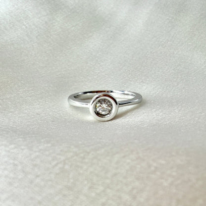 Bezel Setting Engagement Ring ER022