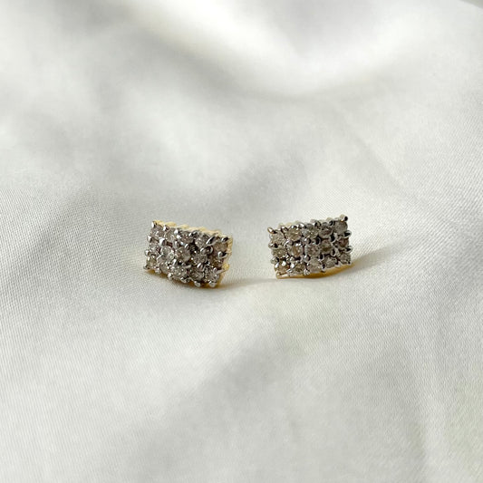 Double Bar Diamond Earrings ER082