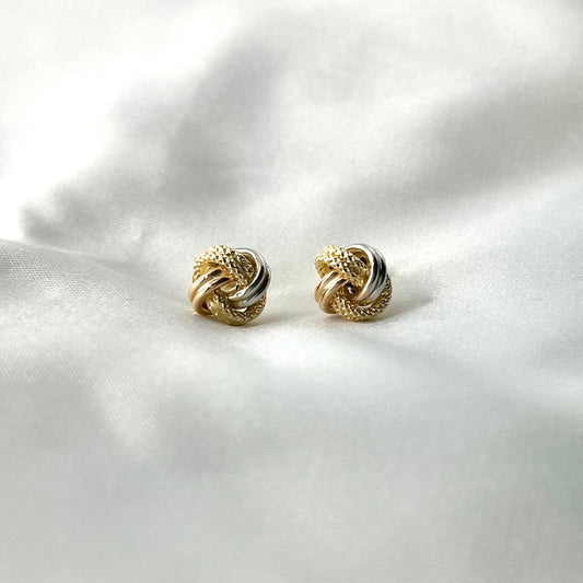 Tricolor Knot Earrings ER114