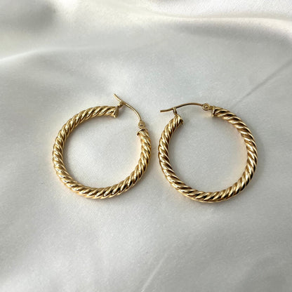 Twist Creole Earrings ER115