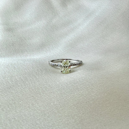 GIA Oval Diamond Engagement Ring ER020