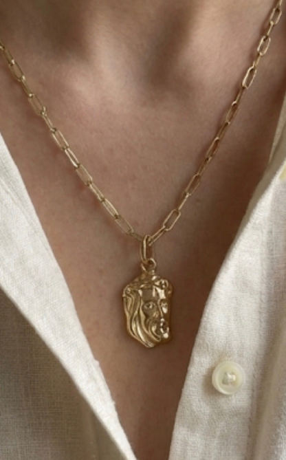 Jesus Paperclip Necklace NL188