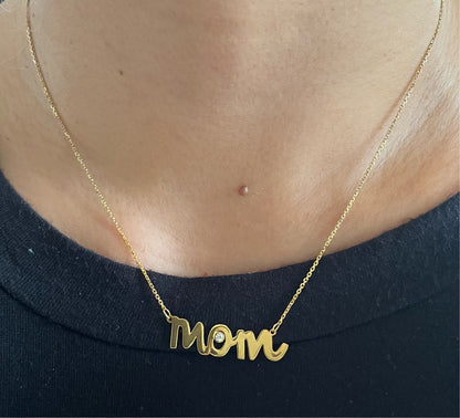 Mom Diamond Choker Yellow Gold NL025