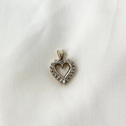 Small Heart Diamond Pendant PD022