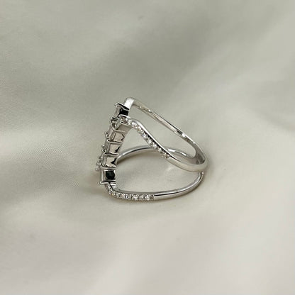 HK Pave Baguette Ring RG046