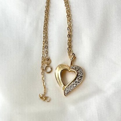 Heart Diamond Yellow Necklace NL049