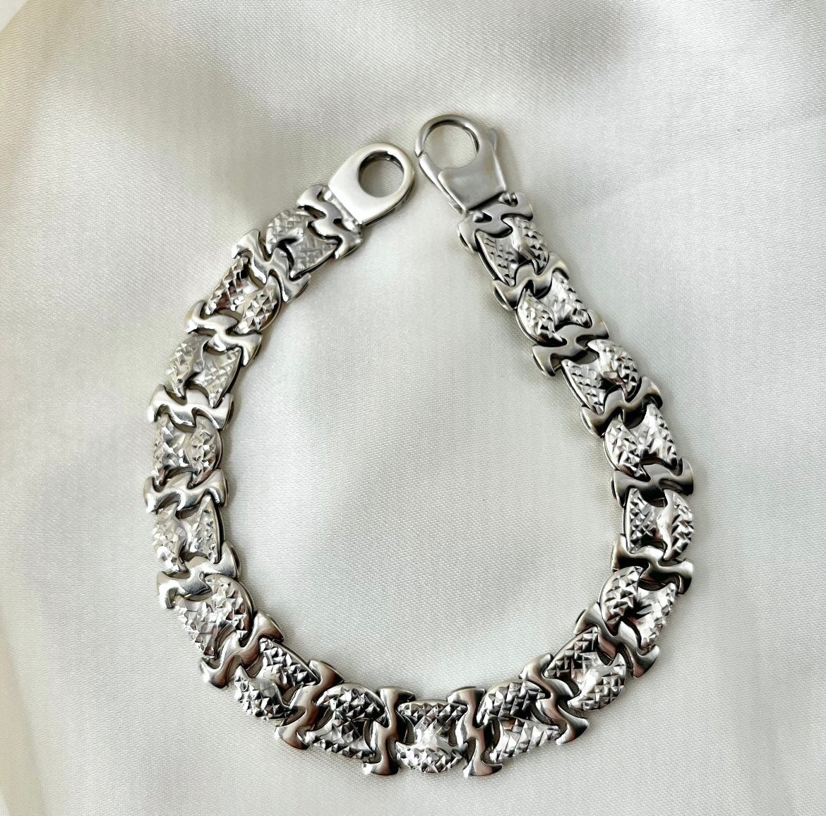 Italy Bracelet White Gold BR032