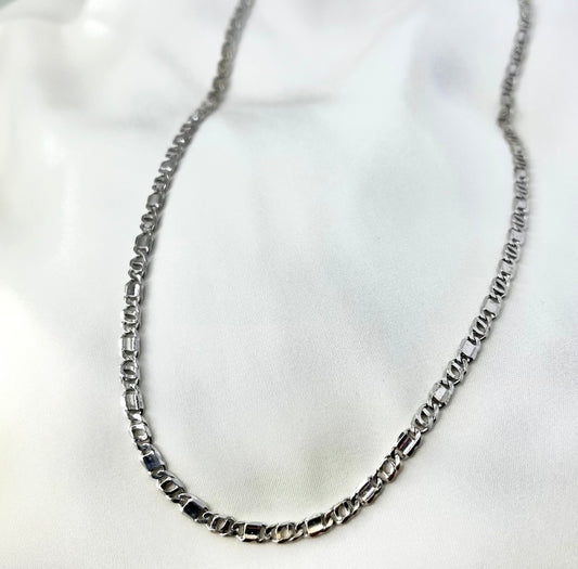 White Gold Chain Men MN008