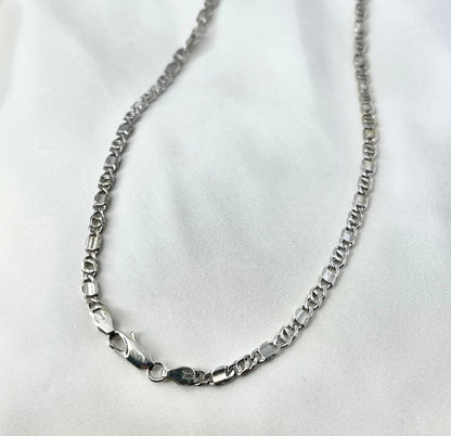 White Gold Chain Men MN008