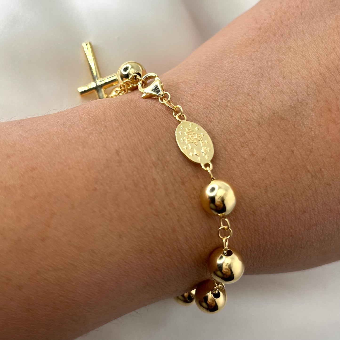 Rosary Bracelet Yellow Gold BR021