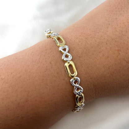 Eternity Bracelet Two-tone BR025