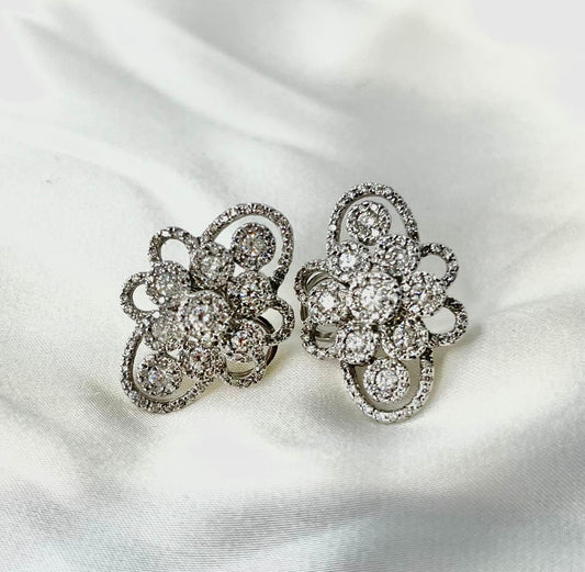 Cluster Diamond Earrings ER021