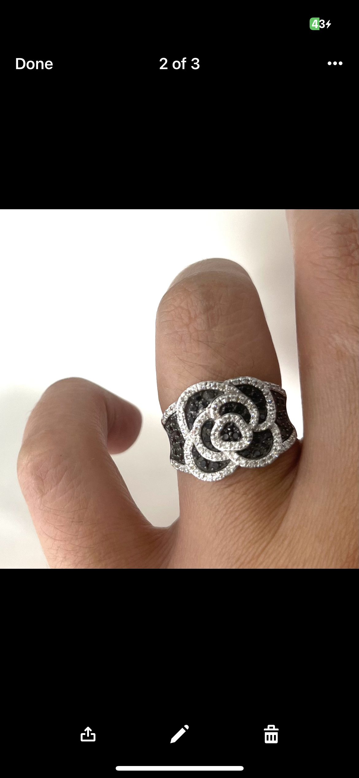 Black Diamond Flower Set ST013