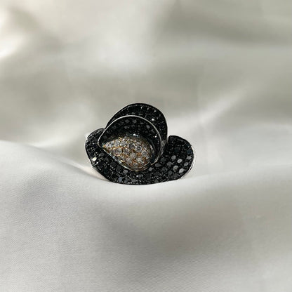 Black Diamond Statement Ring RG-011