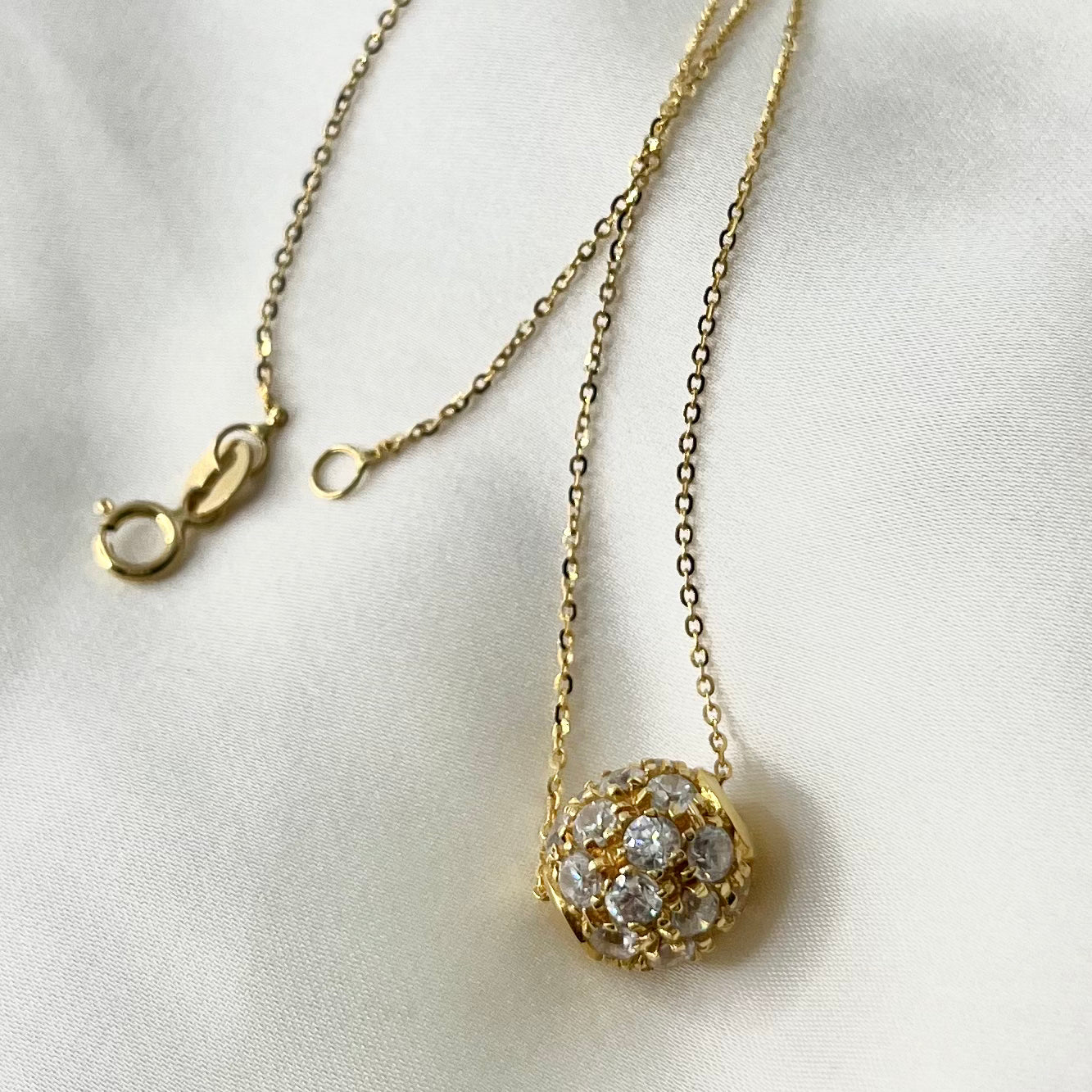 Ball Zirconia Necklace NL051