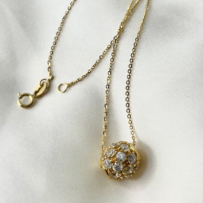 Ball Zirconia Necklace NL051