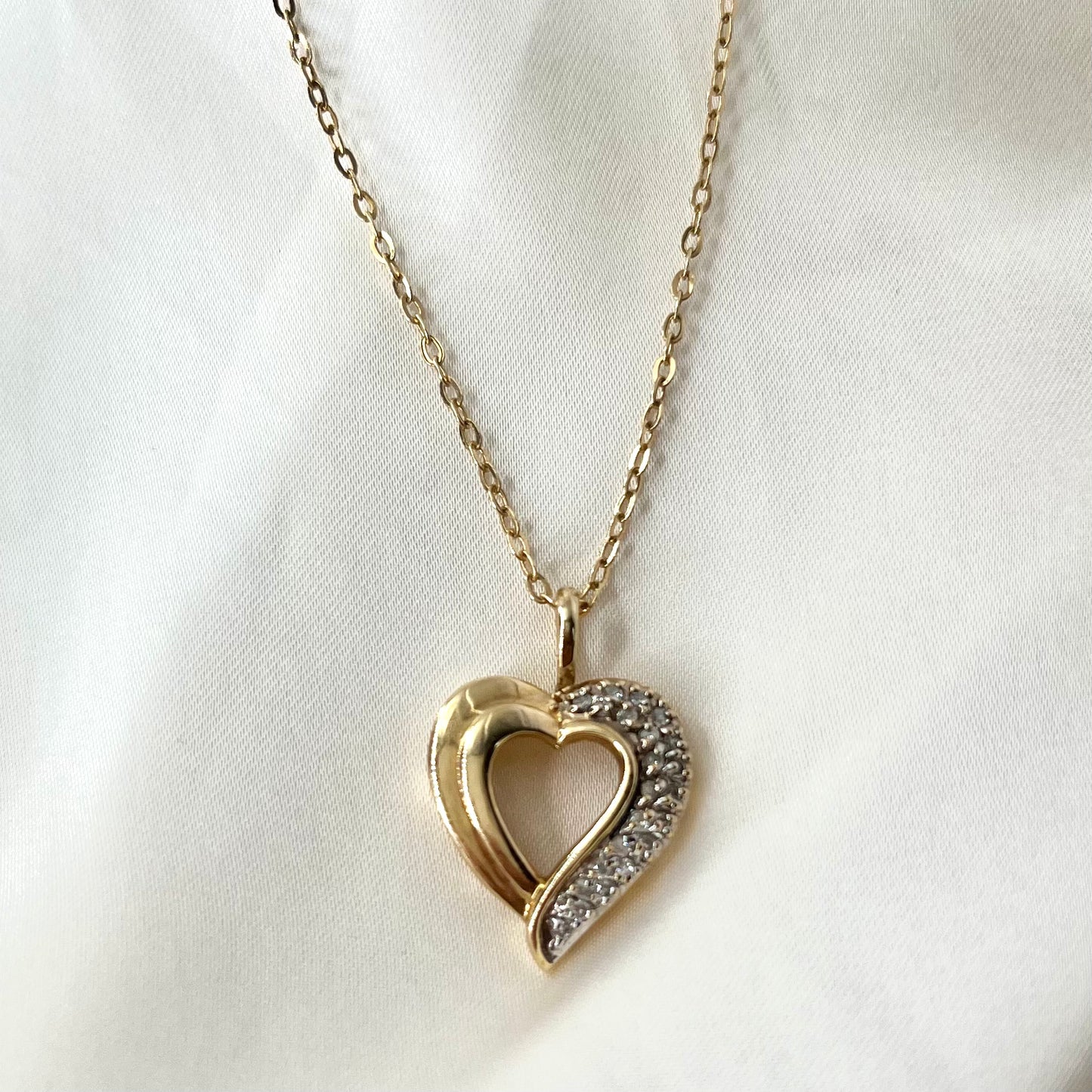 Heart Diamond Yellow Necklace NL049