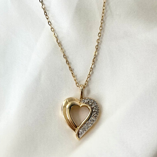 Heart Diamond Yellow Necklace NL049