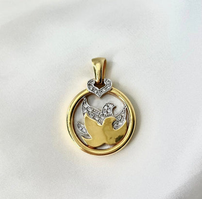 Mother of Pearl Dove Pendant PD005