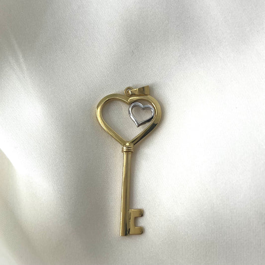 Key Heart Pendant PD014