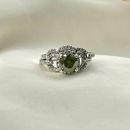 Fancy Green Diamond Ring RG049