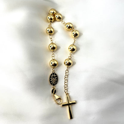 Rosary Bracelet Yellow Gold BR021