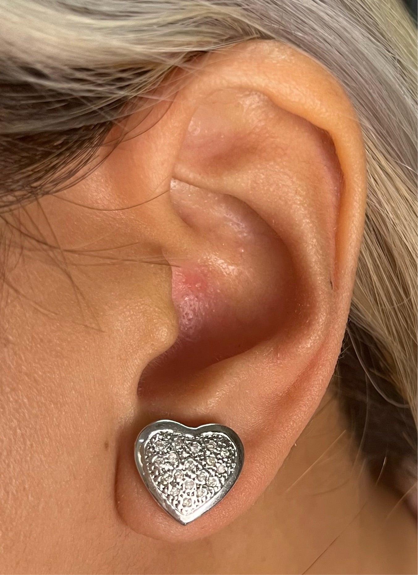 Heart Diamond Earrings ER063