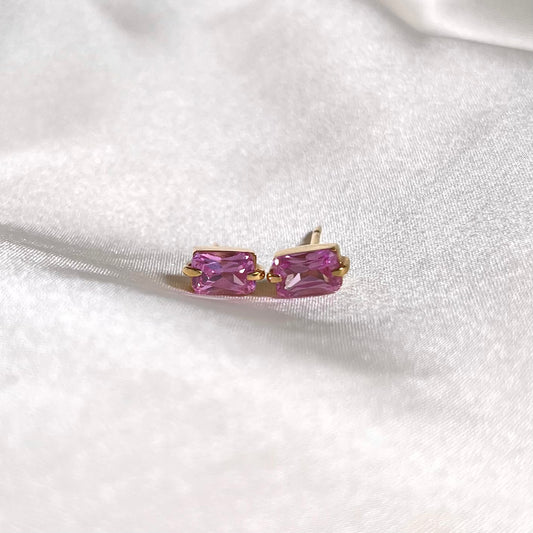 Pink Topaz Earrings ER059