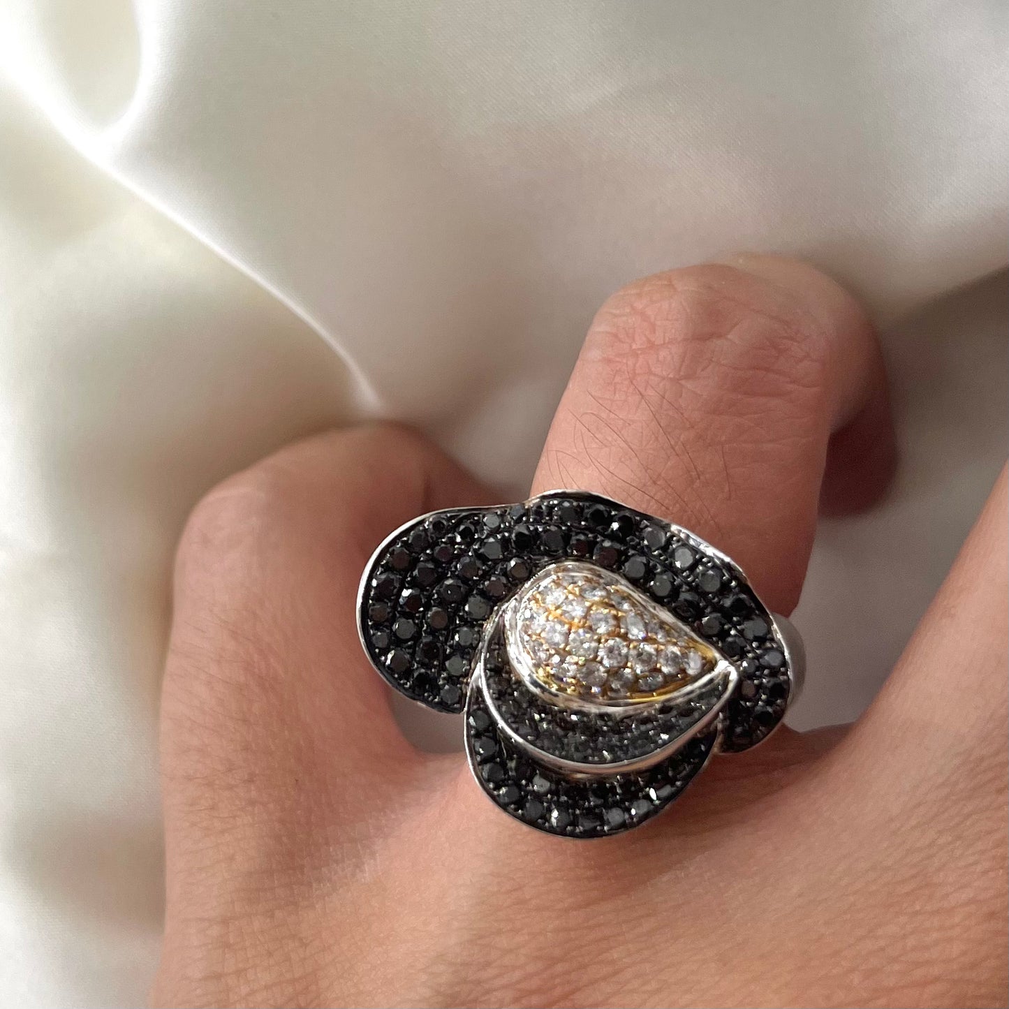 Black Diamond Statement Ring RG-011