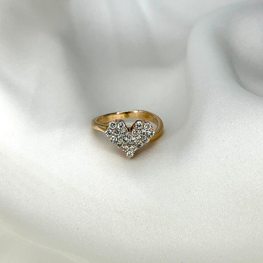 Rose Gold Heart Ring RG004