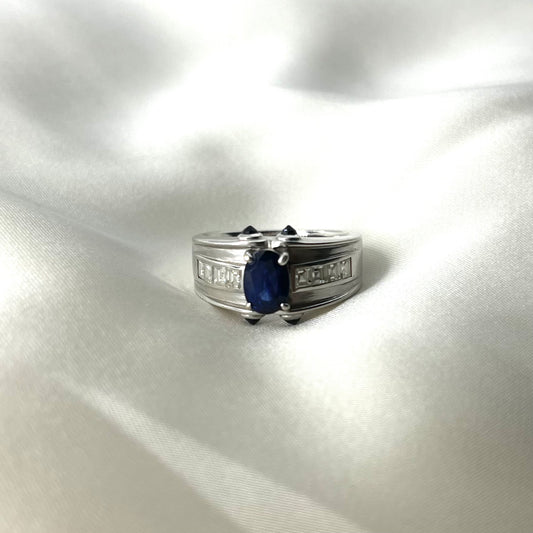 Sapphire Princess Cut Ring RG007