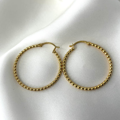 Bead Hoop Earrings ER-023